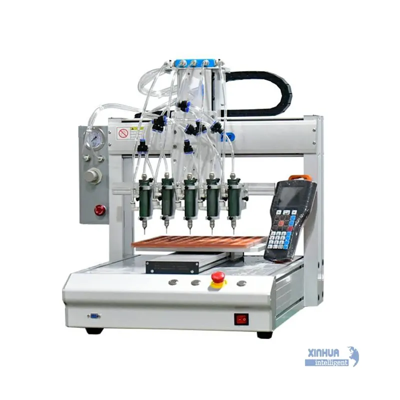 Three axis Automatic Glue Dispenser Robot with 5 Heads