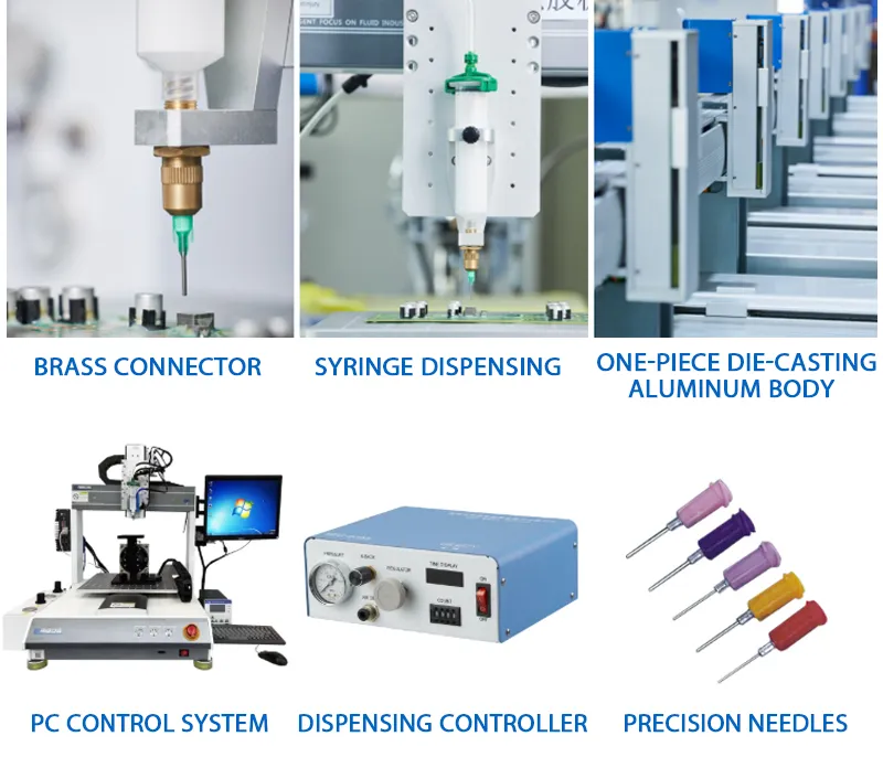 Benchtop Automatic 5-Aixs CNC Glue Dispenser Machine with CCD Visual