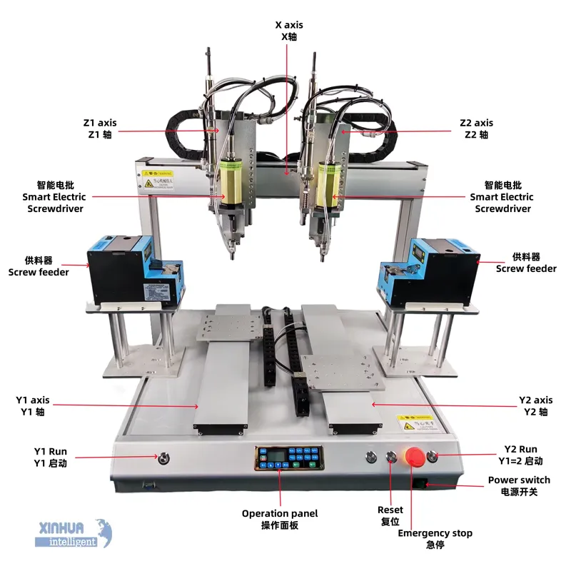 Desktop Six Axis Automatic Screw Fitting Machine